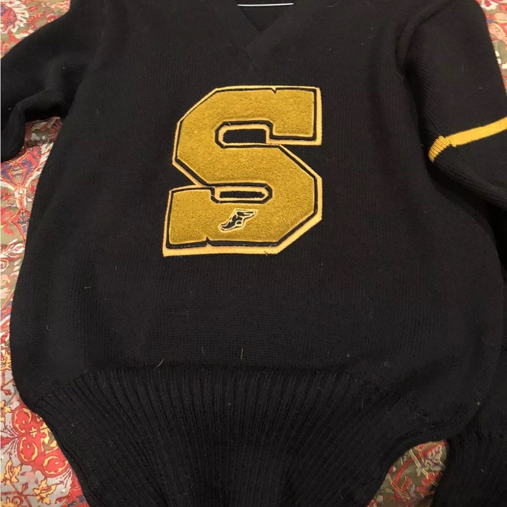 Vintage award garment 1940 letter sweater